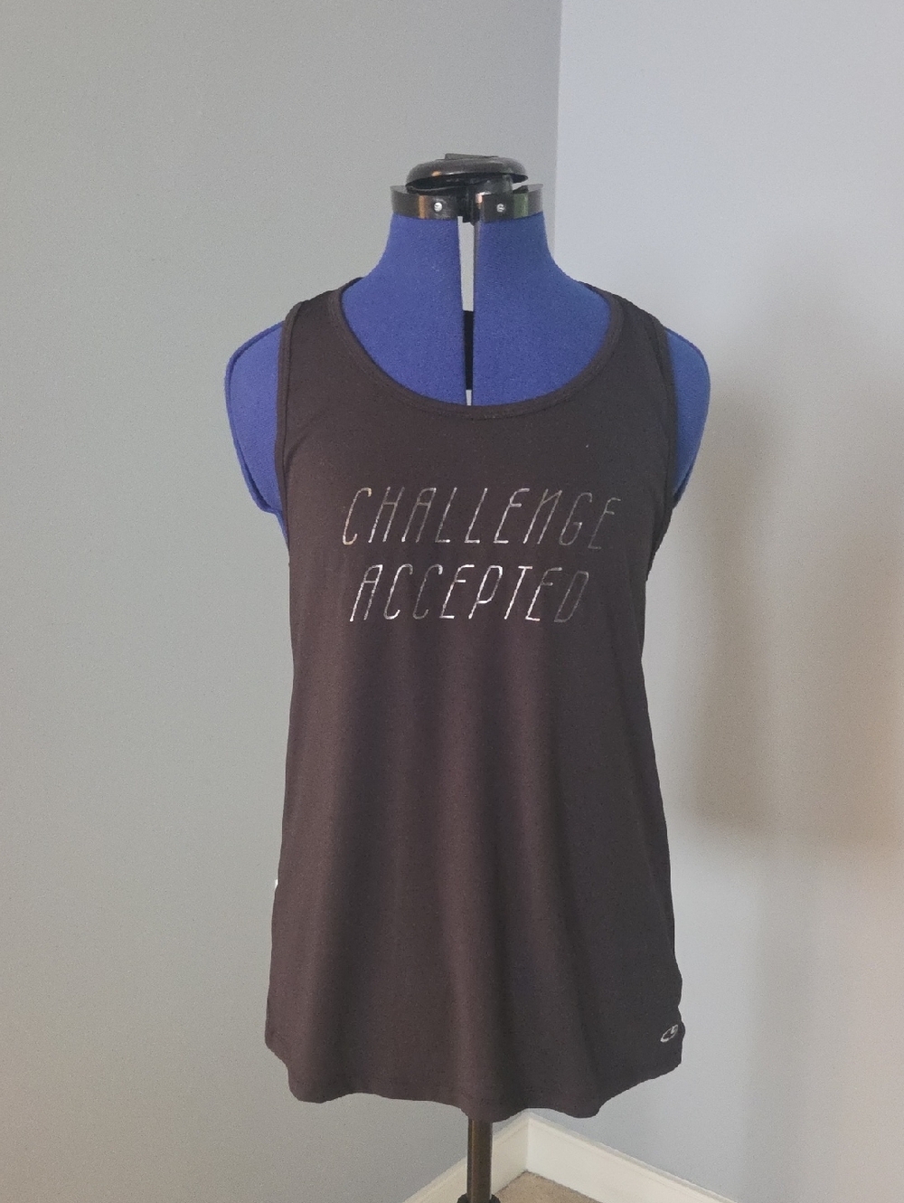 Champion Black "Challenge Accepted" Women's Tank Top